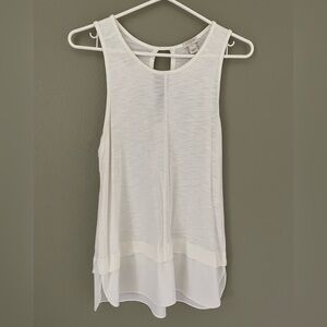J. Crew White Sleeveless Tank Top